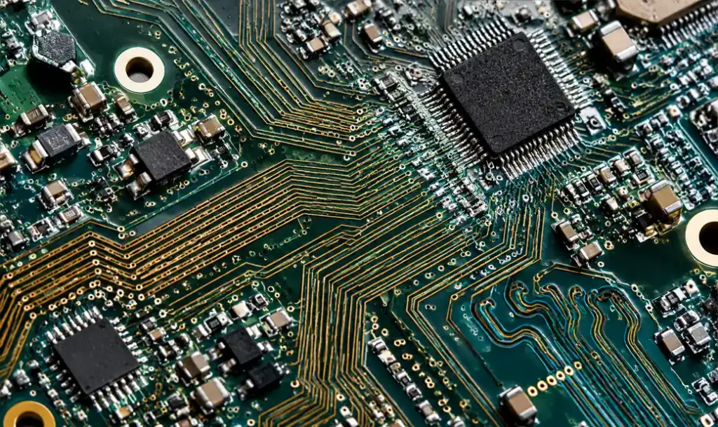 PCB routing congestion areas and signal integrity considerations in complex designs