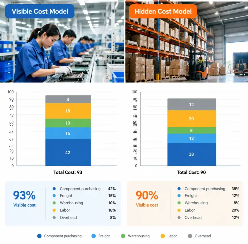 Total Cost of Ownership Breakdown for Turnkey and Consigned Assembly