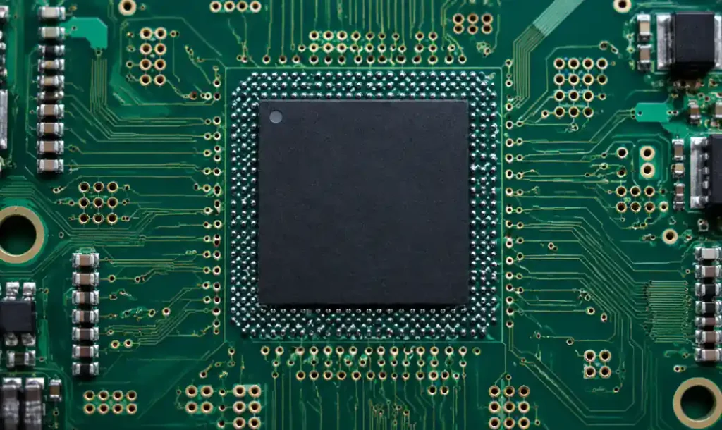 BGA component with blind via-in-pad construction for high-density escape routing