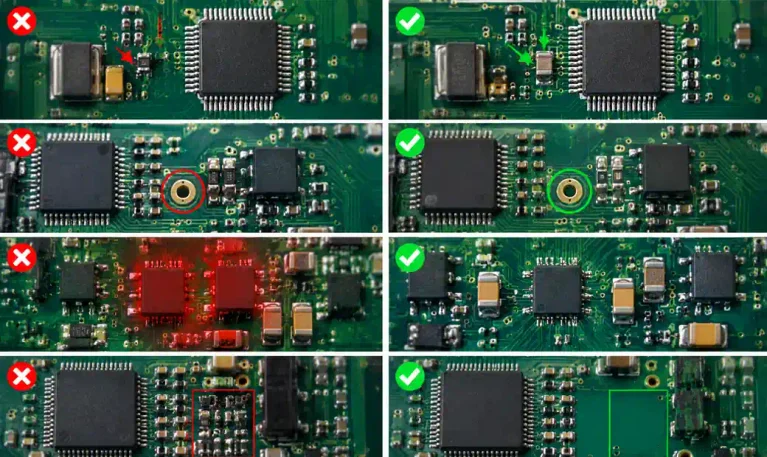 PCB Component Placement: Design Rules for Optimal Assembly and Testing