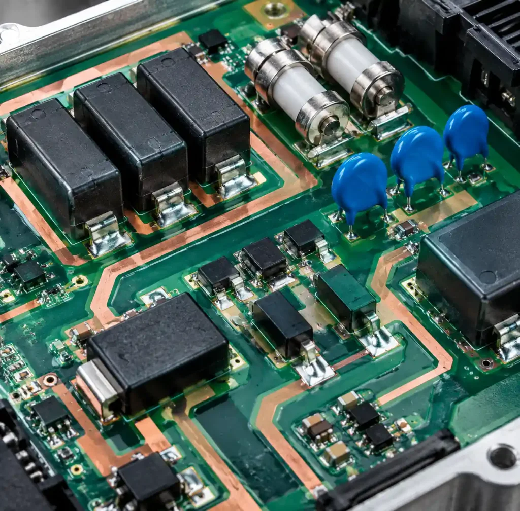 Heavy-duty ESD protection components for automotive applications including gas discharge tubes and hybrid protection arrays