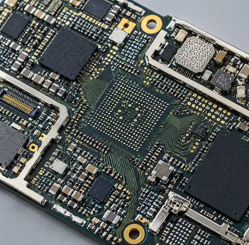 HDI PCB with via in pad in smartphone motherboard application