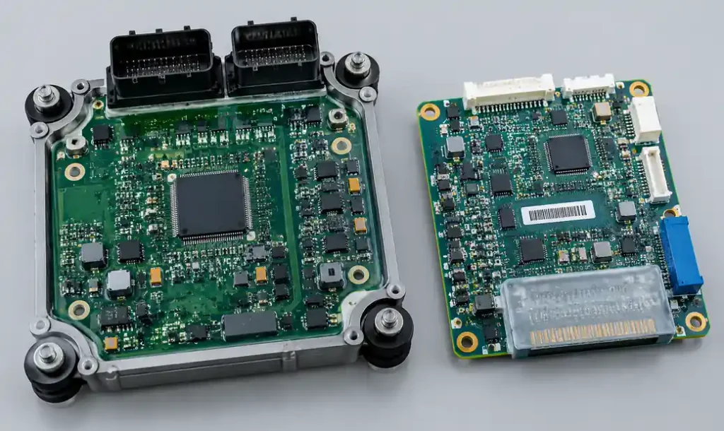 Automotive and medical PCB examples showing industry-specific placement requirements